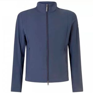 Colmar, Jassen, Heren, Blauw, XL, Blauwe Rits Voorkant Jas Slim Fit