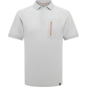 Boggi Milano, Tops, Heren, Grijs, 2Xl, Katoen, Cool Jade-Fresh Piqué Polo Shirt