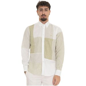 Harmont & Blaine, Overhemden, Heren, Veelkleurig, L, Patch-work shirt