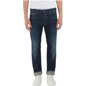 Replay, Jeans, Heren, Blauw, W32, Denim, Hyperflex Stretch Denim Jeans