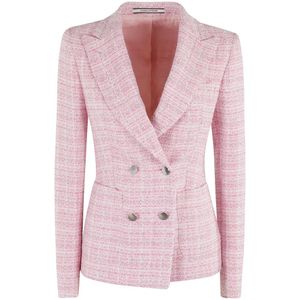 Tagliatore, Jassen, Dames, Roze, M, Dubbele Borst JAS 4 Knopen