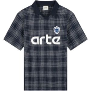 Arte Antwerp, Tops, Heren, Blauw, M, Polyester, Retro Sporty T-shirt