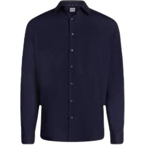 Calvin Klein, Overhemden, Heren, Blauw, L, Katoen, Blue Shirt Collectie