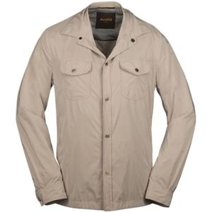 Moorer, Overhemden, Heren, Beige, S, Polyester, Jassen