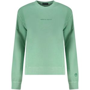 North Sails, Sweatshirts & Hoodies, Dames, Groen, S, Katoen, Groene Katoenen Dames Trui
