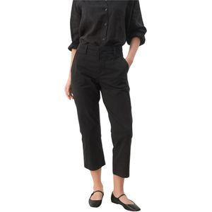 Part Two, Broeken, Dames, Zwart, M, Cropped broek