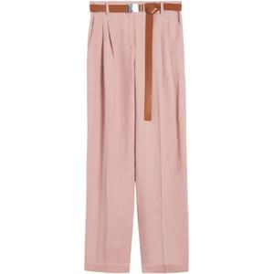 Max Mara Studio, Broeken, Dames, Roze, XS, Roze Siamese Broek