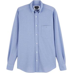 Eden Park, Overhemden, Heren, Blauw, S, Katoen, Katoenen overhemd Regular Fit Blauw