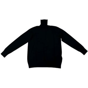Fay, Truien, Dames, Zwart, XL, Top met lange mouwen en hoge hals