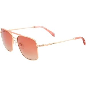 Zadig & Voltaire, Accessoires, unisex, Roze, 55 MM, Roze Metalen Zonnebril