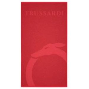 Trussardi, Interieur, unisex, Rood, ONE Size, Polyester, Unisex Ouroboro Strandhanddoek