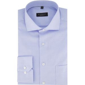 Eterna, Overhemden, Heren, Blauw, L, Katoen, Lichtblauwe geruite overhemdjurk