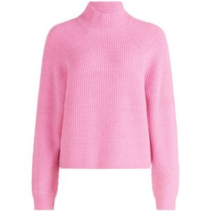 Betty & Co, Truien, Dames, Roze, 3Xl, Chunky Gebreide Hoge Hals Trui