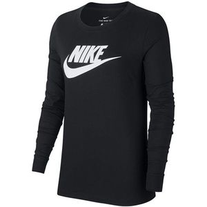 Nike - Sportswear Longsleeve Shirt Women - Zwarte Longsleeve Dames