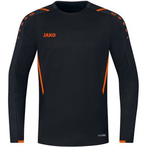 Jako - Sweater Challenge - Zwart met Oranje Trui Kids