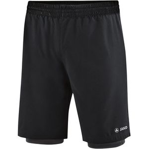 Jako - 2-in-1 Shorts - Zwarte Shorts Heren