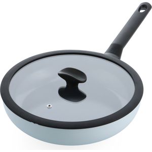 BK Enjoy - Keramische Antiaanbak Hapjespan - Blauw - Ø 28cm - 3.4L - PFAS-vrij - Inductie - Ovenbestendig