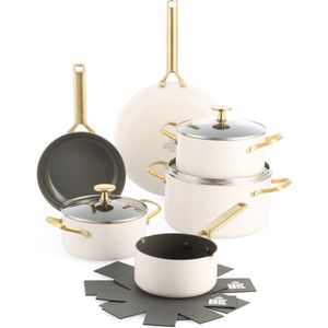 BK - Sublime Pannenset - Cream White - 100% Gerecycled Aluminium