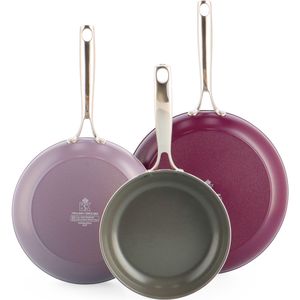 Sky Violet 3-delige koekenpannenset
