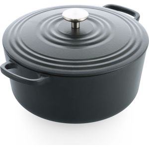 BK Bourgogne braadpan 28cm/6.7L Earl Grey - gietijzer - inductie