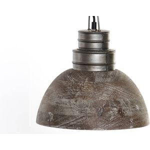 Plafondlamp Home ESPRIT Metaal Mangohout 25 W 29 x 29 x 28 cm