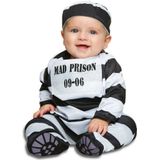 Kostuums voor Baby's My Other Me Zwart Wit Gevangene (2 Onderdelen) Maat 7-12 Maanden