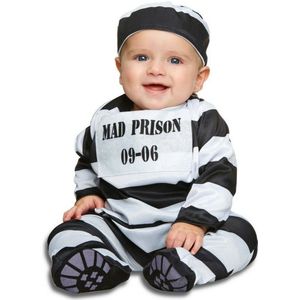 Kostuums voor Baby's My Other Me Zwart Wit Gevangene (2 Onderdelen) Maat 7-12 Maanden