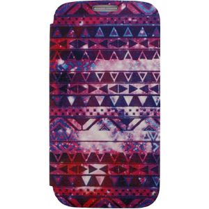 Xccess Book Stand Case Samsung Galaxy S4 I9500/I9505 Aztec Purple