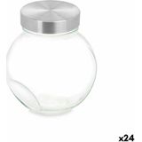 Koekblik Transparant Glas 700 ml (24 Stuks) Met deksel Aanpasbaar