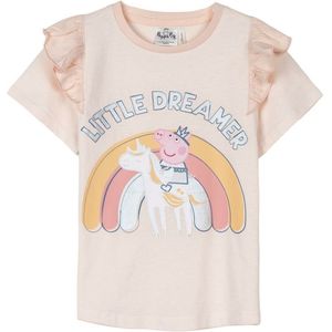 T-Shirt met Korte Mouwen voor kinderen Peppa Pig Licht Roze Maat 3 Jaar