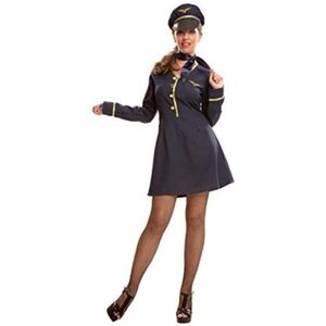 Kostuums voor Volwassenen My Other Me Boord Stewardess Luchtvaartpiloot (3 Onderdelen) Maat M/L