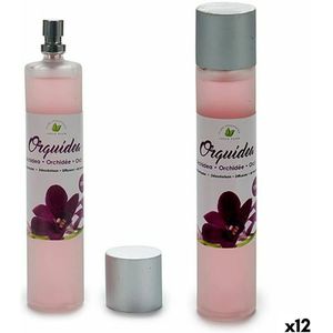 Luchtverfrisserspray Orchidee Plastic Glas (100 ml) (12 Stuks)