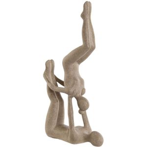 Decoratieve figuren Home ESPRIT Beige Yoga 21,4 x 8,8 x 40 cm