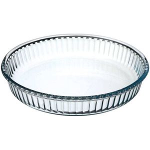 Borcam Ronde taartvormen|ronde ovenschaal glas transparant 26 x 3 cm