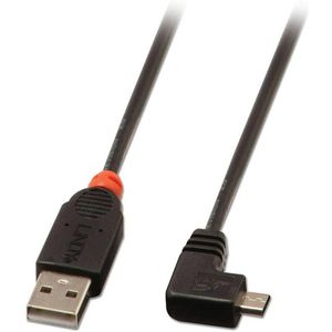 Kabel USB 2.0a naar Micro USB B LINDY 31976 1 m Zwart