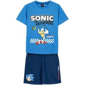 Kledingset Sonic Blauw Maat 10 Jaar