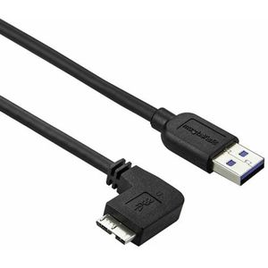 Kabel USB naar micro-USB Startech USB3AU1MLS Zwart 1 m