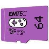 EMTEC 64GB microSDXC UHS-I U3 V30 Gaming Memory Card (Purple)