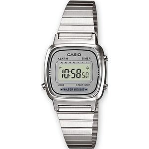 Horloge Uniseks Casio LA670WEA-7EF Grijs Zilverkleurig (Ø 25 mm)