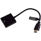 Adapter HDMI naar VGA GEMBIRD S0223205 1080 px 60 Hz Zwart 15 cm