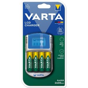 Oplader + Oplaadbare Batterijen Varta -POWERLCD AA/AAA
