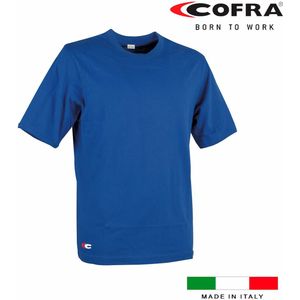 Heren-T-Shirt met Korte Mouwen Cofra Zanzibar Blauw Maat XS