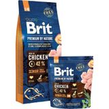 Voer Brit Premium by Nature Senior S+M Senior Appel Kip Maïs 15 kg
