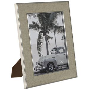 Fotolijsten Home ESPRIT Zilverkleurig Kristal polyestyreen Romantiek 20,5 x 1,5 x 25,5 cm