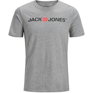 Heren-T-Shirt met Korte Mouwen JJECORP LOGO TEE SS Jack & Jones 12137126 Grijs Maat M