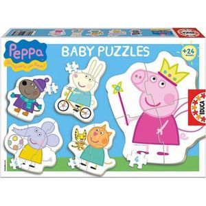 Set van 5 Puzzels Peppa Pig Educa Baby 15622 24 Onderdelen
