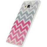 Xccess TPU Case Samsung Galaxy A7 Wave Pink/Grey