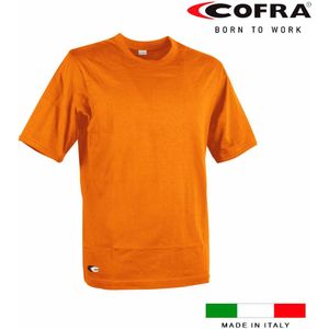 Heren-T-Shirt met Korte Mouwen Cofra Zanzibar Oranje Maat XS