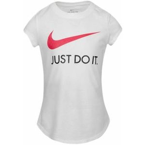 T-Shirt met Korte Mouwen voor kinderen Nike Swoosh JDI Wit Maat 7 Jaar