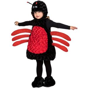 Kostuums voor Kinderen My Other Me Rood Zwart Spin (3 Onderdelen) Maat 5-6 Jaar